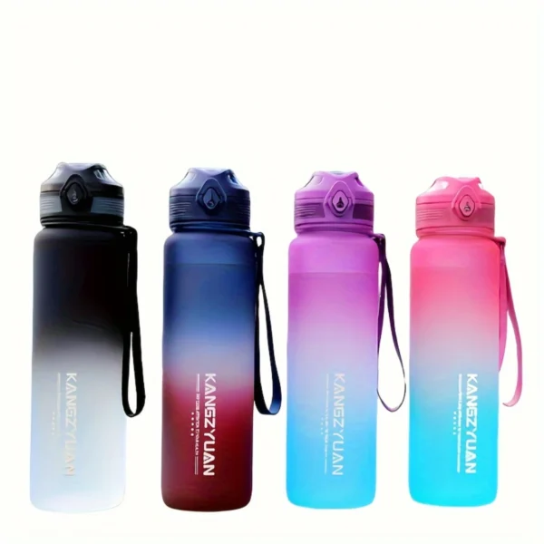 1pc 32oz Tritan BPA-Free Sports Water Bottle with Infuser & Lid for Outdoor Gym Yoga Cyclists