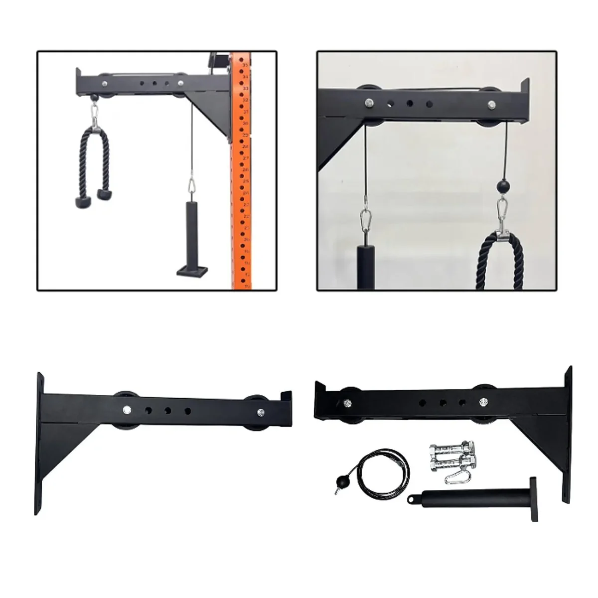 Weight Cable Strap System LAT Down Machine, Smooth Slide Panel Station Devices for at Home Gym - Image 1