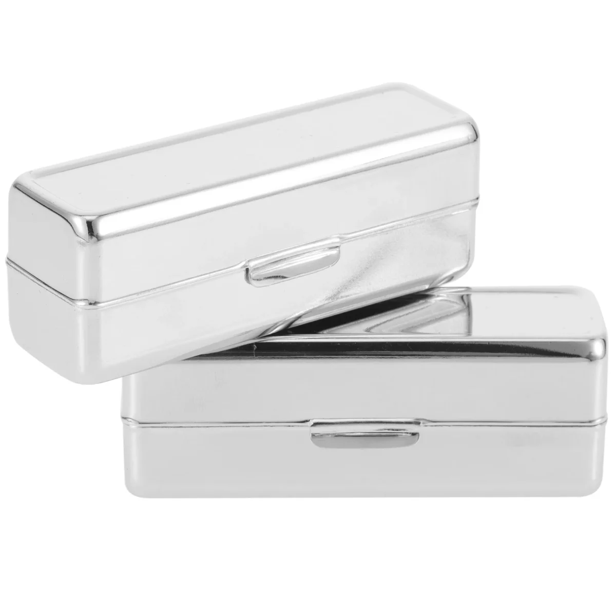 2 Pcs Boxed Portable Sealer Stainless Para Lipstick Organizer Bag Makeup Holder Case Suitcase - Image 2