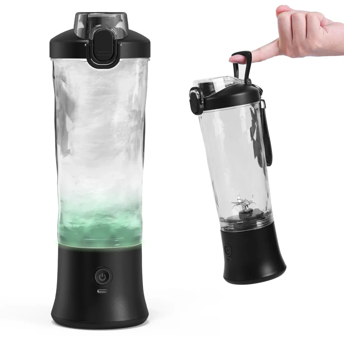 Portable Blender 600ML Electric Juicer Fruit Mixers 4000mAh USB Rechargeable Smoothie Mini Blender Personal Juicer - Image 1