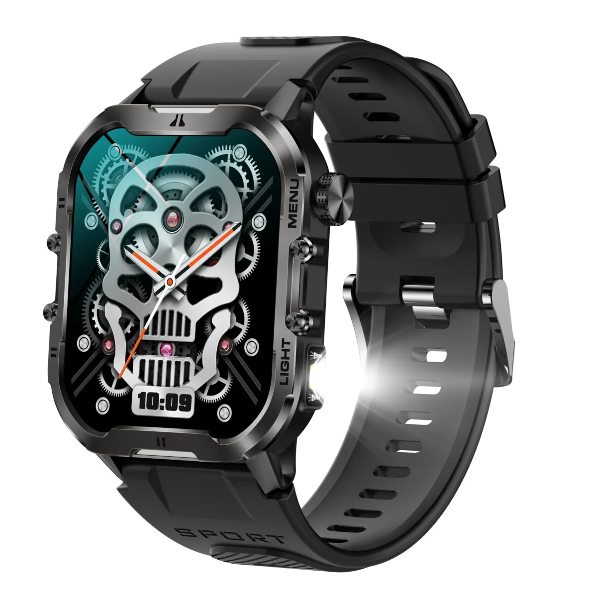 New T26 smartwatch Bluetooth call LED flashlight heart rate outdoor exercise reloj hombre watches for men - Image 2