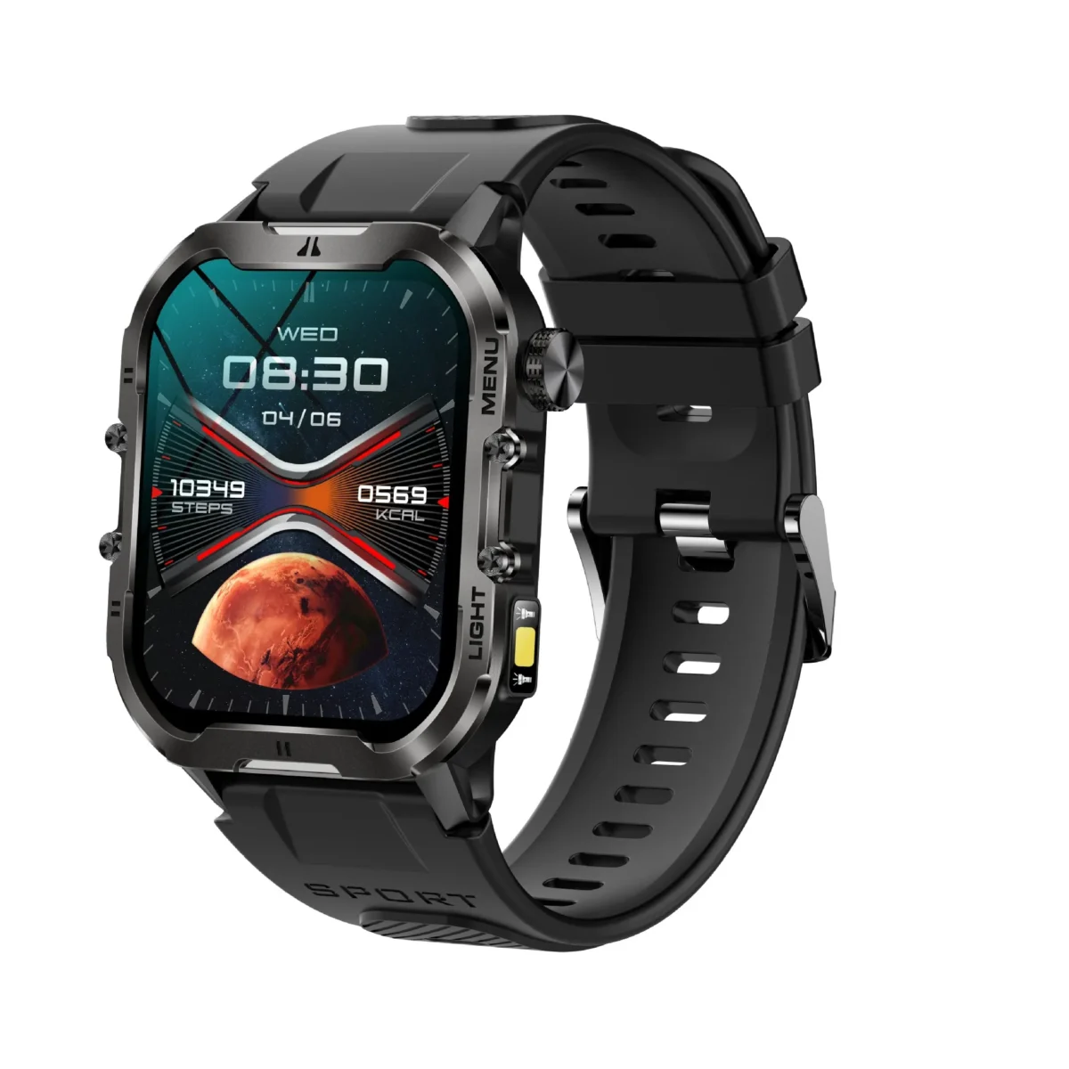 New T26 smartwatch Bluetooth call LED flashlight heart rate outdoor exercise reloj hombre watches for men - Image 5